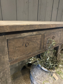 Old barn side table met lades