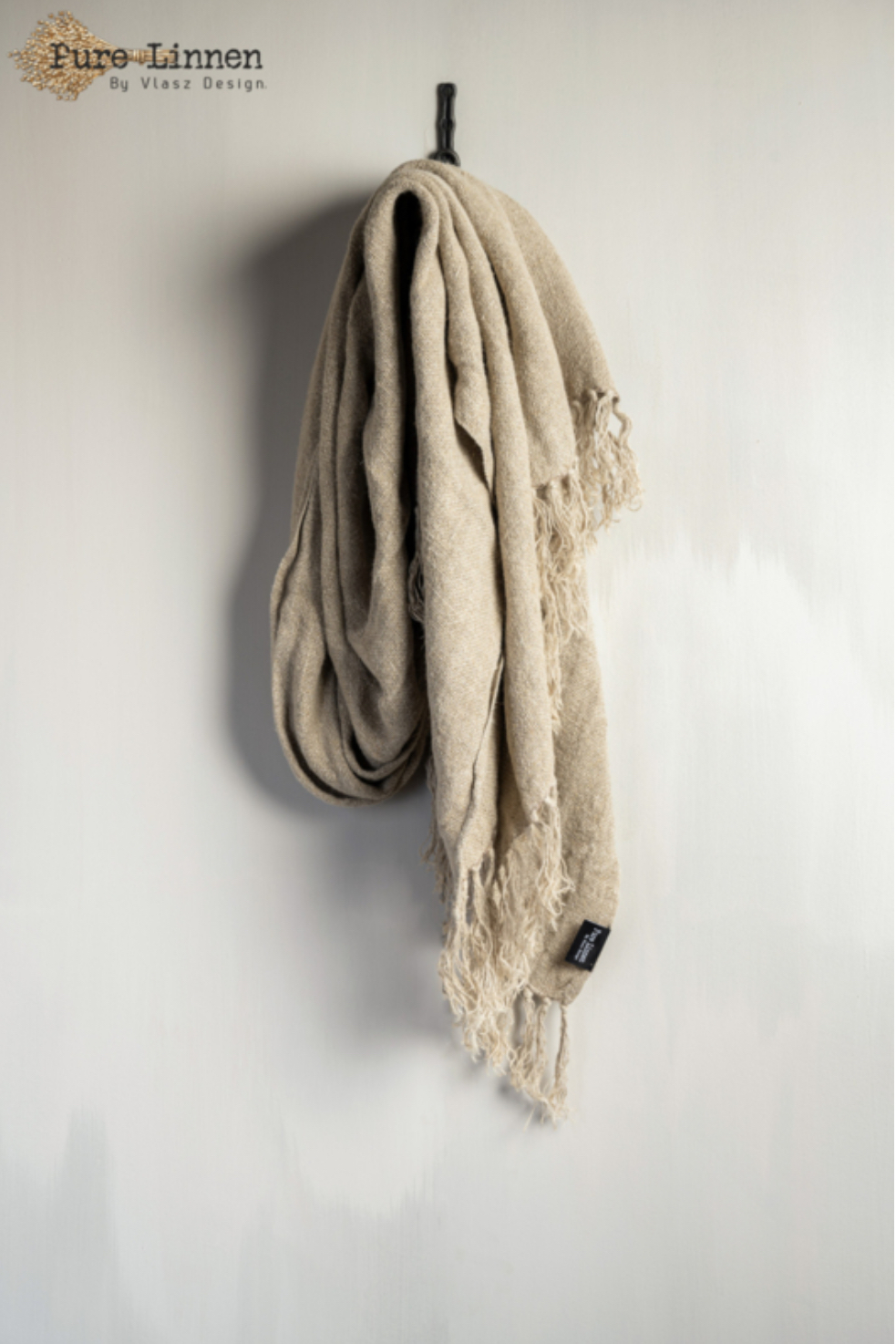 Pure Linnen plaid 100% linnen Delilah naturel