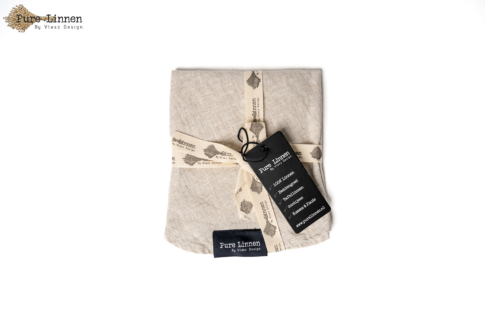 Pure Linnen placemat Eve rond naturel set van 2