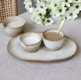 Servies Valence Latte kom met schenktuit