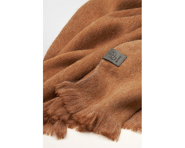 Bufandy sjaal brushed solid chestnut