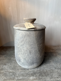 Luksa houten pot met deksel Munir L