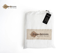 Pure linnen hoeslaken wit 30cm