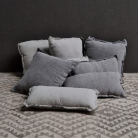 Luksa sierkussen 100% linnen taupe 60x30