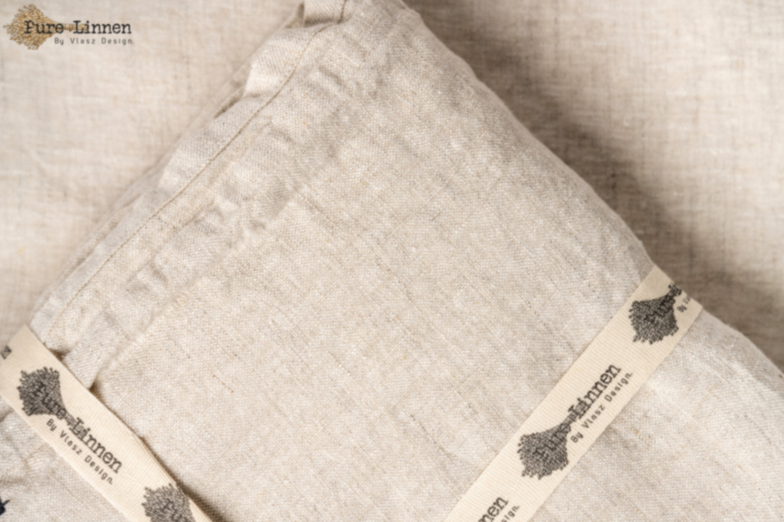 Pure Linnen tafelkleed Judith rond naturel