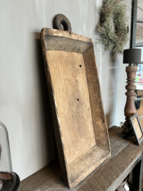 Unieke houten bak met handvat nr.1