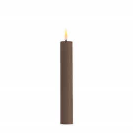 Deluxe led dinner candles mocca 15cm