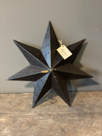Metalen kerst ster hangend Kushi 40cm