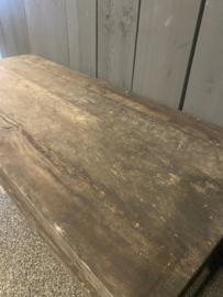 Old barn salontafel met spijlen rondom