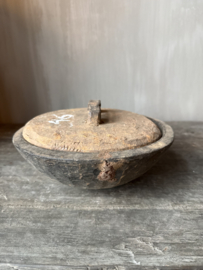 Unieke houten bak met deksel S nr.1
