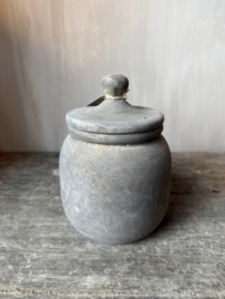 Luksa houten pot met deksel Halima S