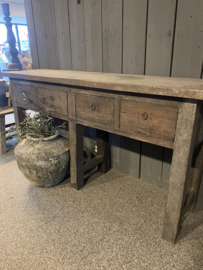 Old barn side table met lades