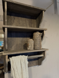 Driftwood wandrek met houten stang