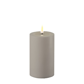 Deluxe outdoor led candle grey 7,5x12,5