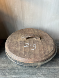Unieke houten bak met deksel L nr.2