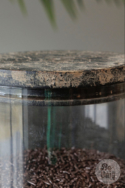 Glazen voorraadpot small