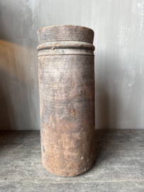 Nepalese houten pot XL nr.4