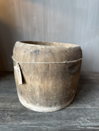 Luksa houten pot antiek nr.3