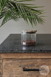 Glazen voorraadpot small