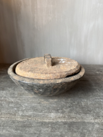 Unieke houten bak met deksel S nr.1