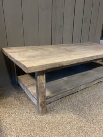 Old barn salontafel met onderplank