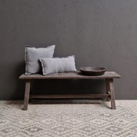 Luksa sierkussen 100% linnen taupe 60x30