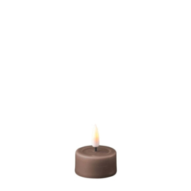 Deluxe led tealight mocca 4x4,5