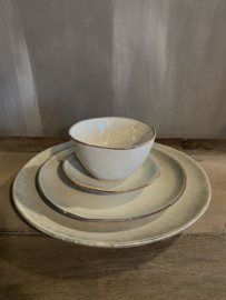 Servies Mica tabo dinerbord grijs