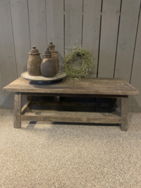 Old barn salontafel met spijlen rondom