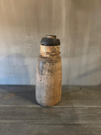 Houten nepalese kruik met deksel nr.63