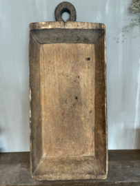 Unieke houten bak met handvat nr.1