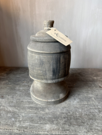 Luksa houten pot met deksel Anwar