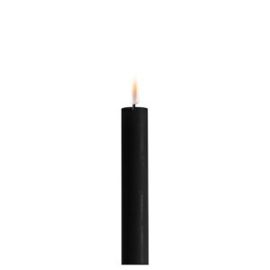 Deluxe led dinner candles black  15cm