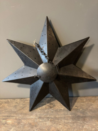Metalen kerst ster hangend Kushi 60cm