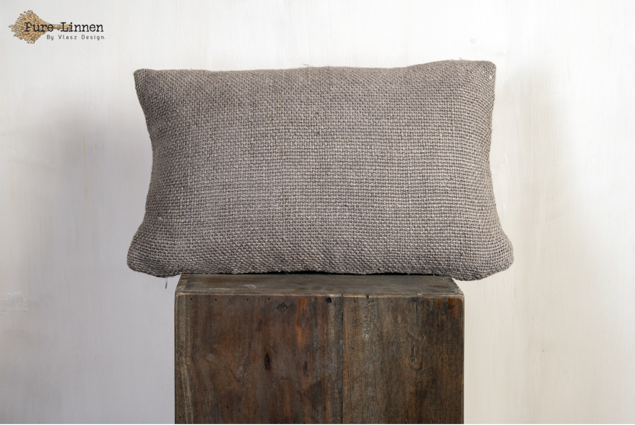 Pure Linnen sierkussen 100% linnen grey Rebecca 30x50