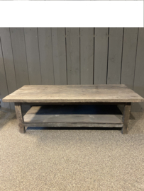 Old barn salontafel met onderplank