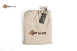 Pure linnen hoeslaken naturel 10cm