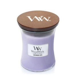 WoodWick candle lavender spa