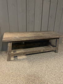 Old barn salontafel met spijlen rondom