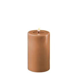 Deluxe led candle caramel 7,5x12,5