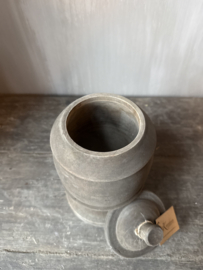 Luksa houten pot met deksel Anwar