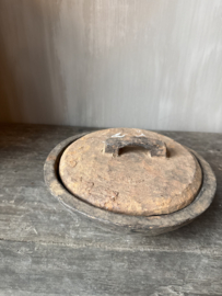 Unieke houten bak met deksel S nr.1
