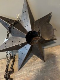 Metalen kerst ster hangend Kushi 40cm