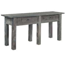 Driftwood sidetable Kaki met 2 lades