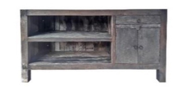 Old barn TV dressoir met open vakken