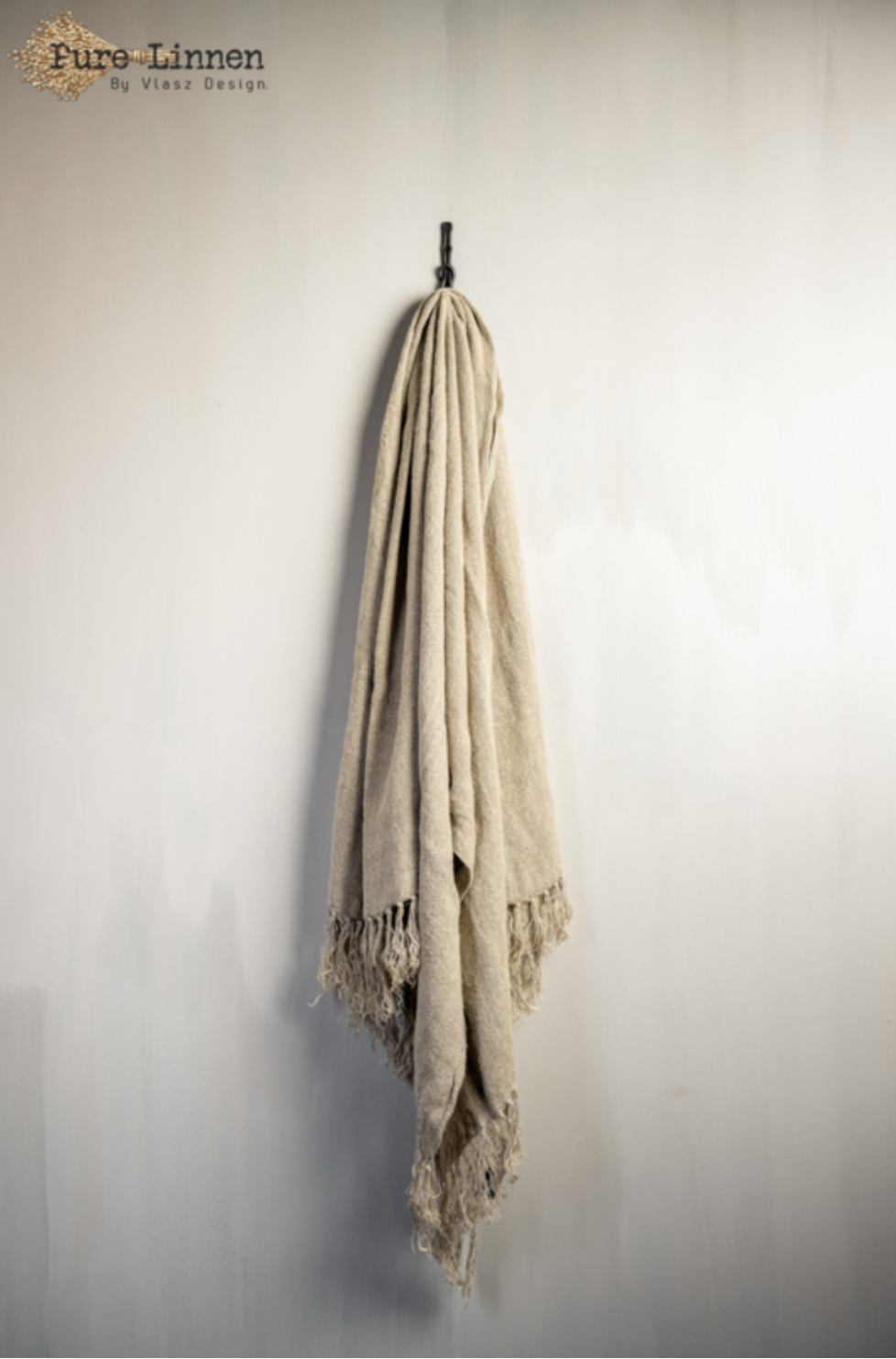 Pure Linnen plaid 100% linnen Delilah naturel