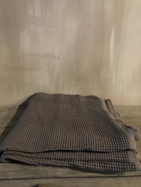 Gerafeld plaid gritti grijs 150x130