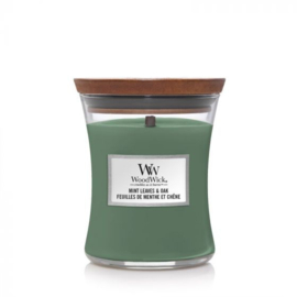 WoodWick candle mint leaves & oak