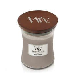 WoodWick candle wood smoke