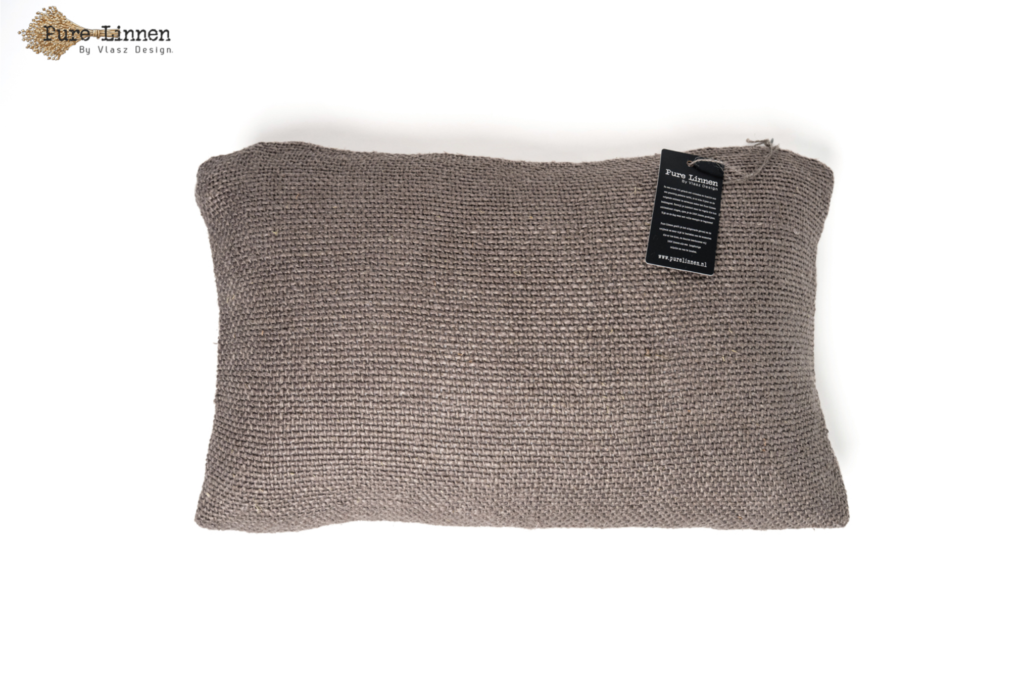 Pure Linnen sierkussen 100% linnen grey Rebecca 30x50